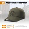 imageTimberland Soundview Mens Baseball Cap  Cotton Canvas Adjustable Lightweight ampamp Stylish Hat for Outdoor ActivitiesLeaf Green Dark Green