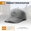 imageTimberland Soundview Mens Baseball Cap  Cotton Canvas Adjustable Lightweight ampamp Stylish Hat for Outdoor ActivitiesPavement Grey