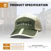 imageTimberland Split Brim Foldable Camp Hat Adjustable 5 Panel Hat Lightweight and Breathable Fabric for Outdoor AdventuresAntique White Multi Dark Green