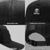 imageTimberland Trucker Hat Soft Structured Baseball Cap Adjustable Mesh Back Curved Brim Breathable ampamp Lightweight  One SizeBlack