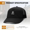 imageTimberland Trucker Hat Soft Structured Baseball Cap Adjustable Mesh Back Curved Brim Breathable ampamp Lightweight  One SizeBlack