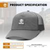 imageTimberland Trucker Hat Soft Structured Baseball Cap Adjustable Mesh Back Curved Brim Breathable ampamp Lightweight  One SizeQuicksilver