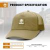 imageTimberland Trucker Hat Soft Structured Baseball Cap Adjustable Mesh Back Curved Brim Breathable ampamp Lightweight  One SizeTan