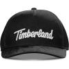 imageTimberland Trucker Hat for Men  Durable Cotton Twill Adjustable Snapback Cap Breathable Mesh BackBlack