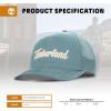 imageTimberland Trucker Hat for Men  Durable Cotton Twill Adjustable Snapback Cap Breathable Mesh BackCitadel Blue