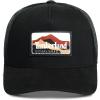 imageTimberland Trucker Hat for Men One Size Durable Cotton Twill Adjustable Mesh Back Curved Brim Breathable and LightweightBlack