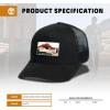 imageTimberland Trucker Hat for Men One Size Durable Cotton Twill Adjustable Mesh Back Curved Brim Breathable and LightweightBlack