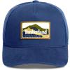 imageTimberland Trucker Hat for Men One Size Durable Cotton Twill Adjustable Mesh Back Curved Brim Breathable and LightweightDark Denim Navy Blue