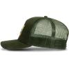 imageTimberland Trucker Hat for Men One Size Durable Cotton Twill Adjustable Mesh Back Curved Brim Breathable and LightweightLeaf Green Dark Green