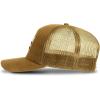 imageTimberland Trucker Hat for Men One Size Durable Cotton Twill Adjustable Mesh Back Curved Brim Breathable and LightweightWheat Brown