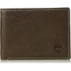 imageTimberland Mens RFID Blocking Wallet  Genuine Leather Passcase with Removable ID Holder 6 Card Slots 2 Billfold Pockets Slim Design Navy Blue One SizeDark Brown