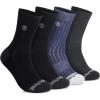 imageTimberland Mens Sports Crew Socks Sorbtek Moisture Control Arch Support Padded Cushion Drop Needle StitchingBlack Multi