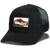 imageTimberland Trucker Hat for Men One Size Durable Cotton Twill Adjustable Mesh Back Curved Brim Breathable and LightweightBlack