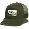 imageTimberland Trucker Hat for Men One Size Durable Cotton Twill Adjustable Mesh Back Curved Brim Breathable and LightweightLeaf Green Dark Green