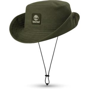 imageTimberland Floppy Bucket Hat for Men Packable Sun Hat with Adjustable Chin Cord Lightweight and Breathable Sun ProtectionLeaf Green Green