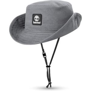 imageTimberland Floppy Kids Bucket Hat Boys Ages 714 One Size Packable Sun Hat Adjustable Chin Cord Lightweight ampamp BreathableAlloy Grey