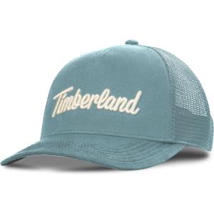 imageTimberland Kids Trucker Hat for Boys Ages 714 One Size Durable Cotton Twill Adjustable Snapback Breathable Mesh BackCitadel Blue