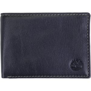 imageTimberland Mens RFID Blocking Wallet  Genuine Leather Passcase with Removable ID Holder 6 Card Slots 2 Billfold Pockets Slim Design Navy Blue One SizeNavy Blue