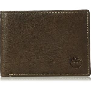 imageTimberland Mens RFID Blocking Wallet  Genuine Leather Passcase with Removable ID Holder 6 Card Slots 2 Billfold Pockets Slim Design Navy Blue One SizeDark Brown