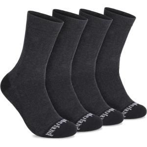 imageTimberland Mens Sports Crew Socks Sorbtek Moisture Control Arch Support Padded Cushion Drop Needle StitchingCharcoal