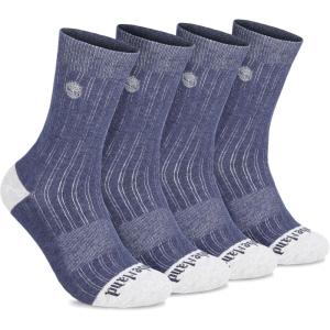 imageTimberland Mens Sports Crew Socks Sorbtek Moisture Control Arch Support Padded Cushion Drop Needle StitchingDenim