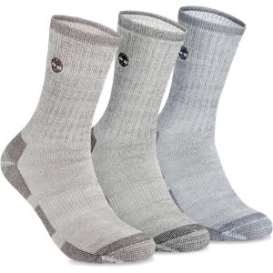 imageTimberland Mens Wool Hiking Winter Thermal Boot Full Cushioned Crew Socks with Arch SupportDenim Multi