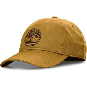 imageTimberland Soundview Baseball Cap for Boys 714 Cotton Canvas Adjustable Lightweight ampamp Durable One SizeWheat Brown