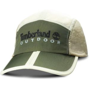 imageTimberland Split Brim Foldable Camp Hat Adjustable 5 Panel Hat Lightweight and Breathable Fabric for Outdoor AdventuresAntique White Multi Dark Green
