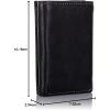 imageTimberland Mens Genuine Leather Rfid Blocking Trifold Wallet Brown One SizeBlack