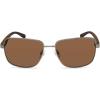 imageTimberland Mens Tba9263 Polarized Rectangular SunglassesShiny Dark Gunmetal