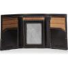imageTimberland mens Canvas ampamp Leather Trifold Wallet Khaki One Size USKhaki