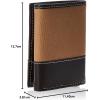 imageTimberland mens Canvas ampamp Leather Trifold Wallet Khaki One Size USKhaki