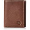 imageTimberland Mens Genuine Leather Rfid Blocking Trifold Wallet Brown One SizeBrown