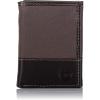 imageTimberland mens Canvas ampamp Leather Trifold Wallet Khaki One Size USCharcoal