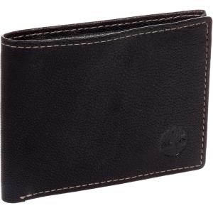 imageTimberland Mens Blix Slimfold Leather Wallet Black One SizeBlack