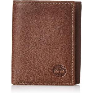 imageTimberland Mens Genuine Leather Rfid Blocking Trifold Wallet Brown One SizeBrown