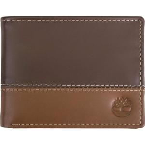 imageTimberland Mens Leather Passcase Trifold Wallet HybridBrownTan