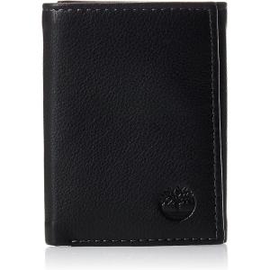 imageTimberland Mens Leather Trifold Wallet with ID WindowBlack