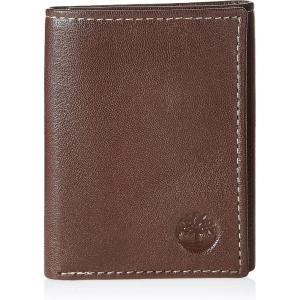 imageTimberland Mens Leather Trifold Wallet with ID WindowBrown Blix