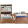 imageTimberland Mens Leather Passcase Trifold Wallet Hybrid Tan One Size