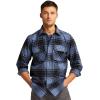 imageTimberland PRO Mens Woodfort Heavyweight Long Sleeve ShirtVintage IndigoBlack Check