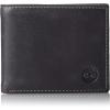 imageTimberland Mens Leather Wallet With Attached Flip Pocket Black Sportz One SizeBlack