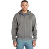 imageTimberland PRO Mens Honcho Sport FullZip Hooded SweatshirtDark Charcoal HeatherWhite