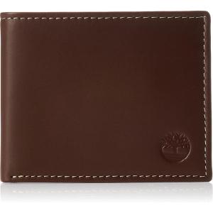 imageTimberland Mens Leather Wallet With Attached Flip Pocket Black Sportz One SizeBrown Hunter