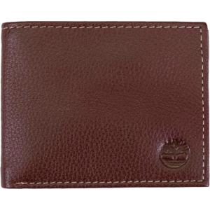 imageTimberland Mens Leather Wallet With Attached Flip Pocket Black Sportz One SizeBrown Sportz