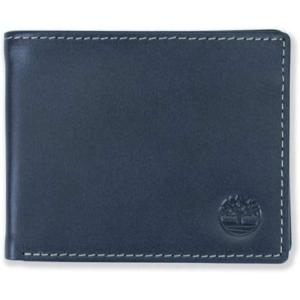 imageTimberland Mens Leather Wallet With Attached Flip Pocket Black Sportz One SizeNavy Cloudy