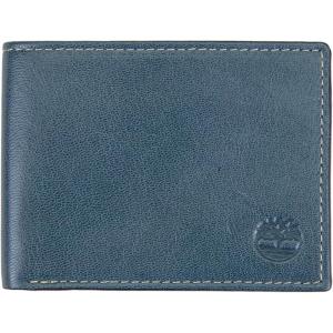 imageTimberland Mens Leather Wallet With Attached Flip Pocket Black Sportz One SizeNavy Fine Break