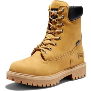 imageTimberland PRO Mens Direct Attach 8 Inch Steel Safety Toe Insulated Waterproof Industrial Work BootWheat