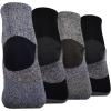 imageTimberland Mens Half Cushioned Quarter Socks 4 PairsBlack