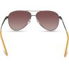 imageTimberland Mens TBA9267 Polarized Pilot SunglassesShiny Dark Gunmetal
